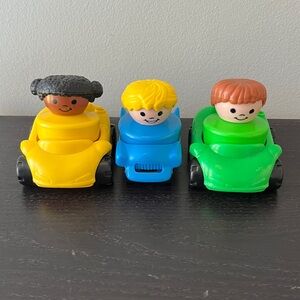 Vintage Fisher-Price 1995 “Chunky” Little People and Cars